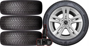 KOŁA MERCEDES S-KLASA Bridgestone 245/45R18 TPMS