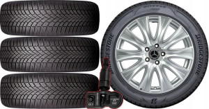 KOŁA MERCEDES S-KLASA Bridgestone 245/50R18 TPMS