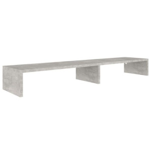 Podstawka pod monitor, betonowa szarość, 110x23,5x12 cm