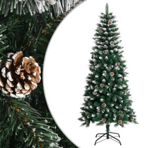 Sztuczna choinka ze stojakiem, zielona, 150 cm, PVC