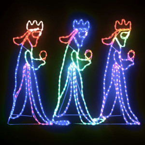 Świąteczna dekoracja świetlna Trzej Królowie, 504 LED