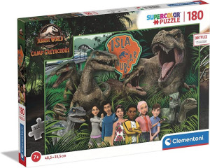 Puzzle Supercolor - Jurassic World Obóz Kredowy - 180 Elementów - 29774