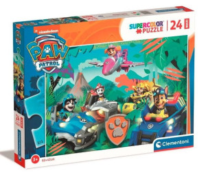 Puzzle Supercolor Maxi - Psi Patrol - 24 Elementy - Clementoni - 24235