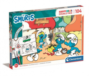 Puzzle Happycolor - Smerfy - 104 Elementy - Clementoni - 25725