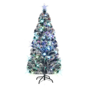 Sztuczna choinka ze stojakiem/ LED, 180 cm, światłowód