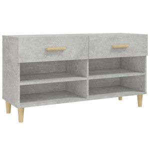 Szafka na buty, szarość betonu, 102x35x55 cm