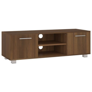 Szafka pod TV, brązowy dąb, 110x40x35 cm