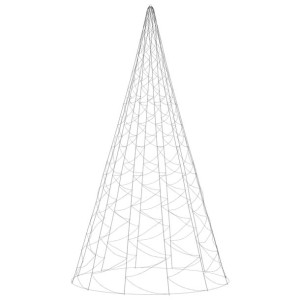 Choinka do montażu na maszcie, 3000 niebieskich LED, 800 cm