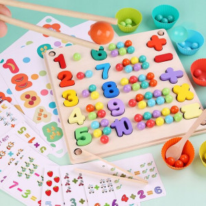 Montessori Drewniana Układanka Tęcza Montessori