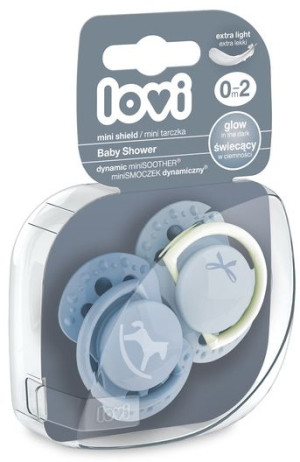 Lovi Smoczek uspokajający dynamiczny 0-2 m Baby Shower Boy 2 szt 22/900