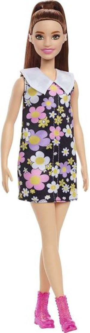 Barbie Fashionistas - Lalka - Sukienka W Kwiatki - Hbv19