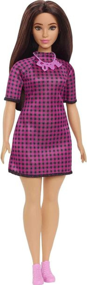 Barbie Fashionistas - Lalka - Sukienka W Różową Kratkę - Hbv20