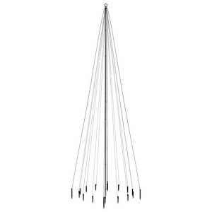 Choinka z kołkiem gruntowym, 1134 zimne białe LED, 800 cm