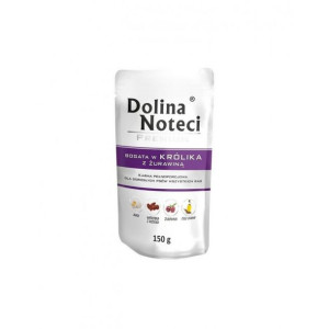 DOLINA NOTECI Premium Królik żurawina saszetka dla psa 150g