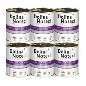DOLINA NOTECI PREMIUM Zestaw Królik z żurawiną 6x800g