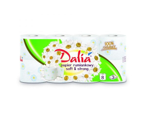 Papier toaletowy Dalia rumiankowy soft & strong 3-warstwowy (8 rolek) x 9