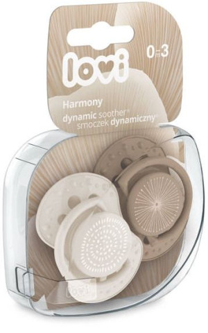 Lovi Smoczek uspokajający dynamiczny 0-3 m Harmony Girl 2 szt 22/905