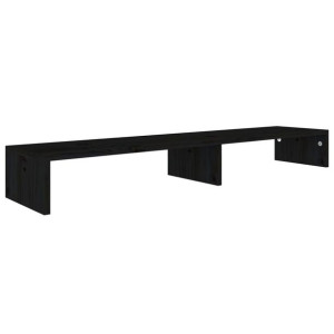 Podstawka pod monitor, czarna, 110x23,5x12 cm