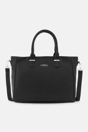 Czarna shopperka Nobo na laptopa