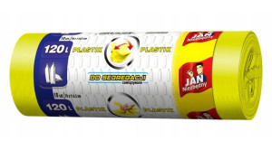 JN Worki na śmieci Segregacja Żółte 120L (10szt) PLASTIK
