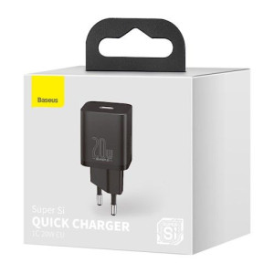 Baseus ładowarka sieciowa Super Si PD 20W 1x USB-C czarna