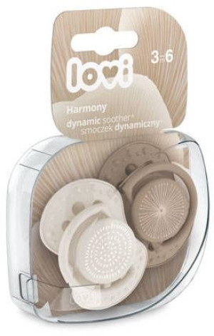 Lovi Smoczek uspokajający dynamiczny 3-6 m Harmony Girl 2 szt 22/906