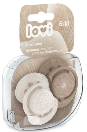 Lovi Smoczek uspokajający dynamiczny 6-18 m Harmony Girl 2 szt 22/907
