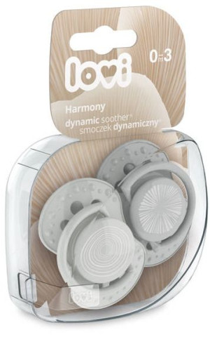 Lovi Smoczek uspokajający dynamiczny 0-3 m Harmony Boy 2 szt 22/905