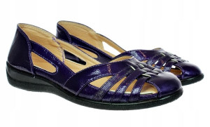 baleriny buty damskie sandały fioletowe 5319 r. 40