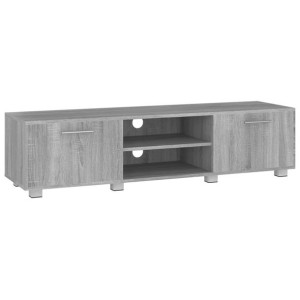Szafka pod TV, szary dąb sonoma, 140x40x35 cm