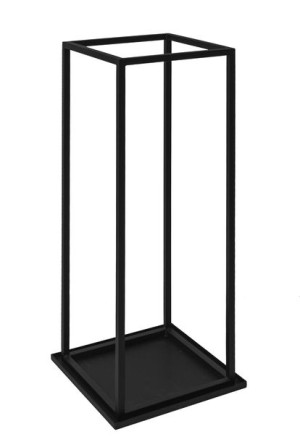 Stojak na drewno Kominek 40x40x80cm Stal