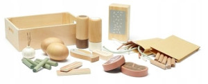 Kids Concept Kids Hub Zestaw Obiadowy Drewniany