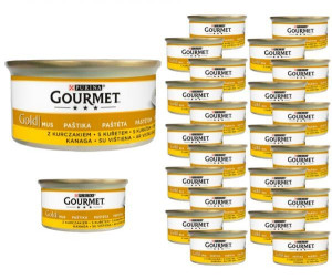 Karma dla kota Purina Gourmet Gold mus z kurczakiem 85 g (24 sztuki)