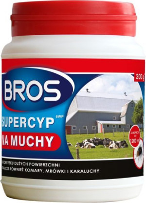 Preparat do oprysku na muchy Supercyp 6WP Bros 200 g