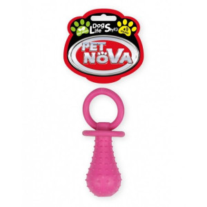 PET NOVA Smoczek Z Dzwonkiem Guma Termoplastyczna Zabawka Dla Psa 14cm