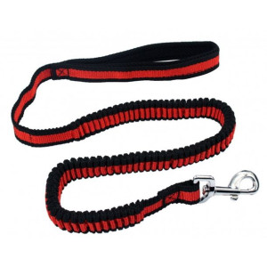 PET NOVA Smycz Bungee 2,5cm x120-180cm Czerwona