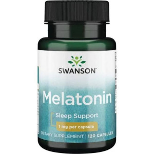 SWANSON Melatonina 1 mg 120 kaps.