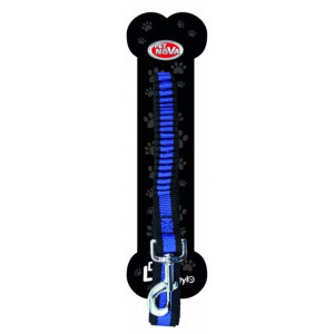 PET NOVA Smycz Bungee 2,5cm x120-180cm Niebieska