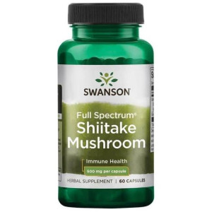 SWANSON Shiitake Grzybek 500 mg 60 kaps.