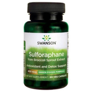 SWANSON Sulforafan 400 mcg 60 kaps.