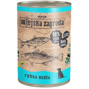 WIEJSKA ZAGRODA Rybna uczta mokra karma dla psa 400g