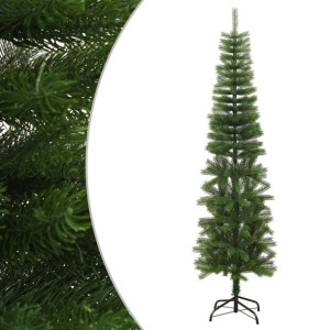 Sztuczna, smukła choinka ze stojakiem, 210 cm, PE