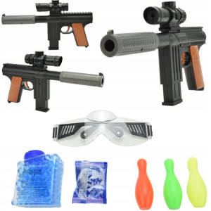 Mini Karabin Pistolet Na Kulki Żelowe Zestaw