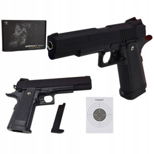 Pistolet Na Kulki Colt Replika Metal Asg Gun Czarn