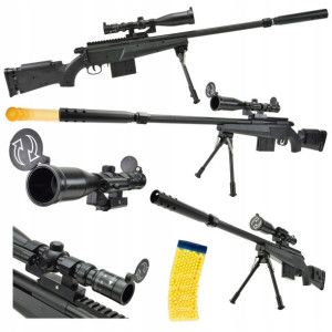 Wielki Pistolet Karabin Snajperski Luneta Laser