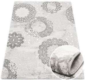 Dywan Galya ornament glamour 02 szary 80x150