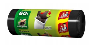 JN Worki Na Śmieci Czarne 60L (26szt)