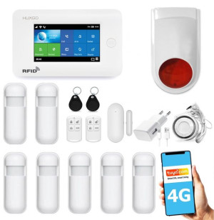 Bezprzewodowy alarm GSM + WiFi HXA006 4G LTE z aplikacją TUYA SMART - C7 +