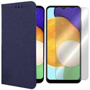 Etui Do Samsung Galaxy A03s Eu Case Skóra + Szkło