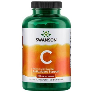 SWANSON Witamina C 500 Dzika Róża 250 kaps.